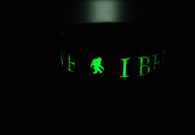 Glow in the Dark Bigfoot Wristband